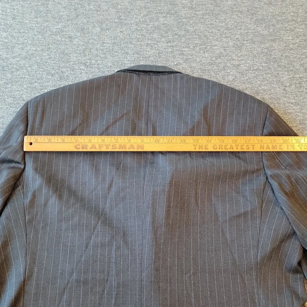 Brooks Brothers Jacket Men's 42R Madison Gray Pinstripes Blazer Made in USA